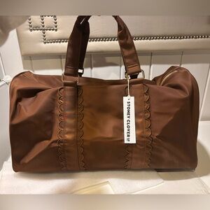 Stoney Clover Lane Scalloped Classic Duffle Bag Nylon - Espresso
